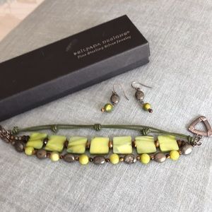 Silpada earrings and bracelet set plus bonus